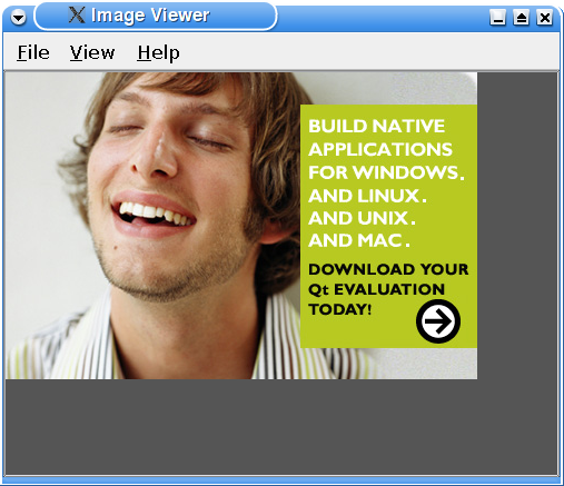Screenshot of the ImageViewer example